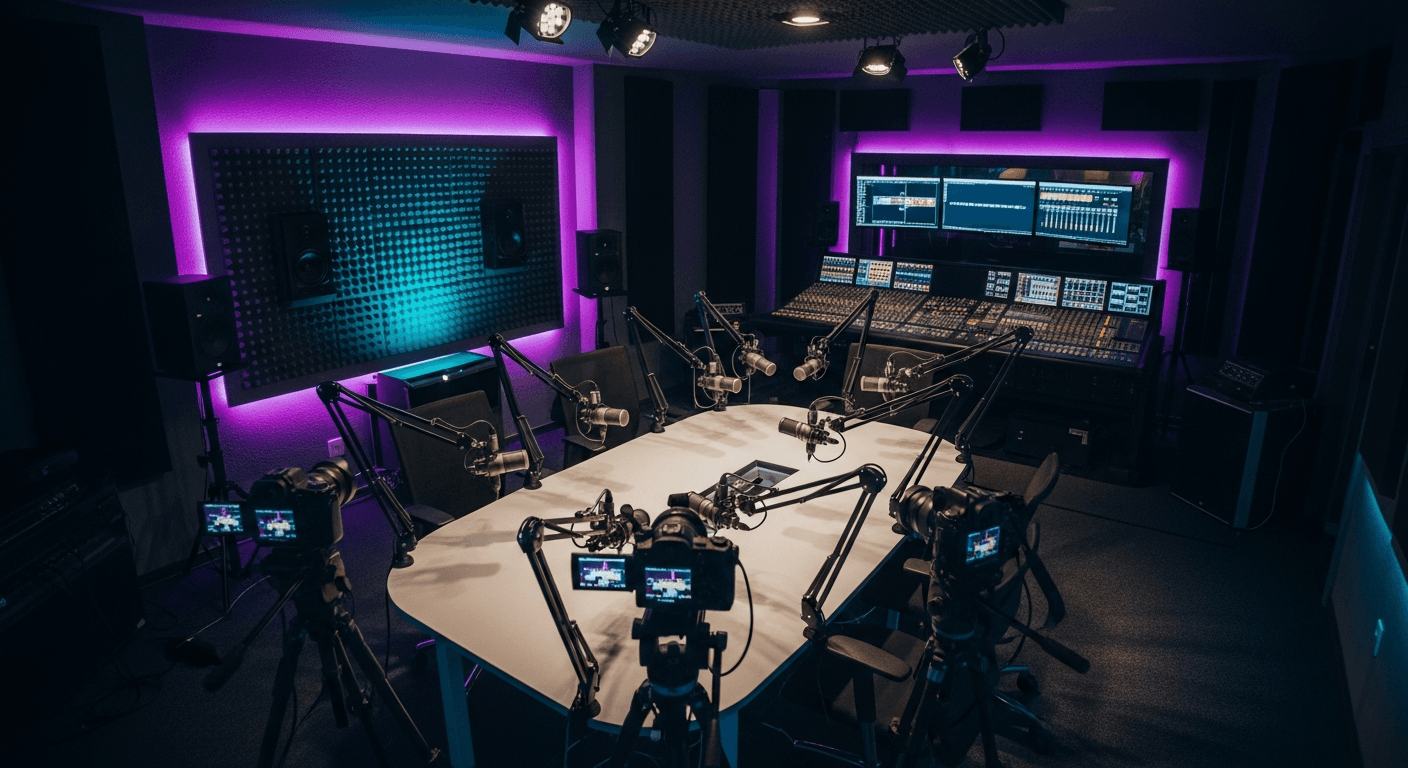 Main recording room at Canalot Studios